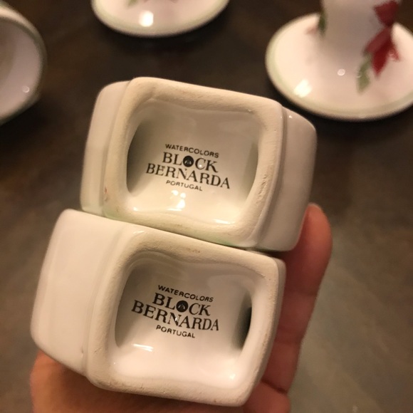 Block Bernarda candlesticks and 4 napkin rings - Picture 7 of 8